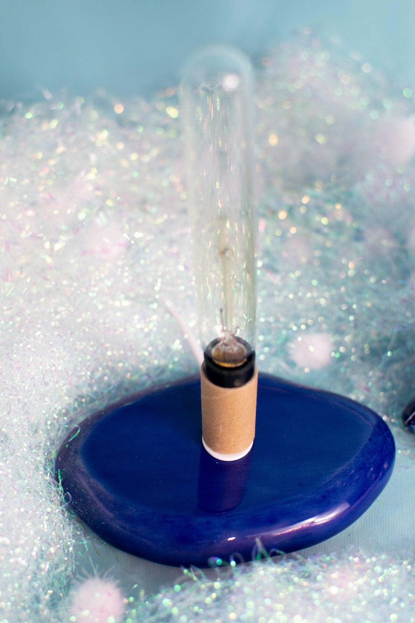 Extra Large Slim Ceramic Lighted Christmas Tree Windowsill Centerpiece - Vintage Inspired Holiday Decor