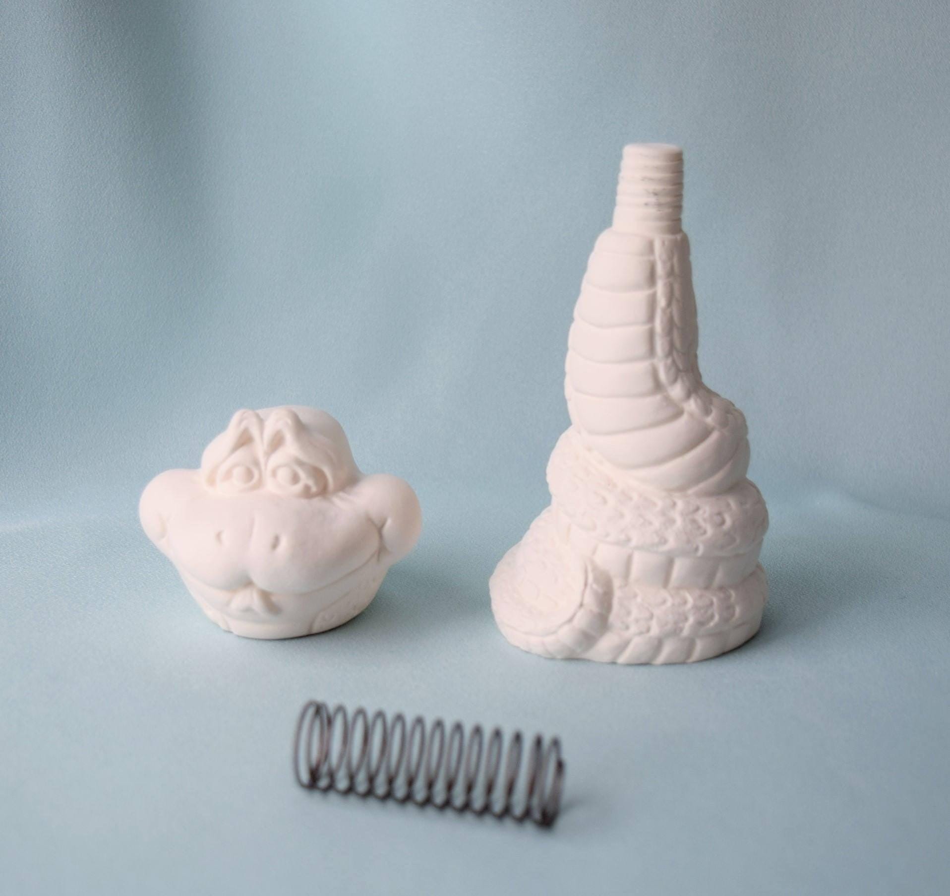 DIY Bobble Head | Bisque Snake - Teresa's Ceramics