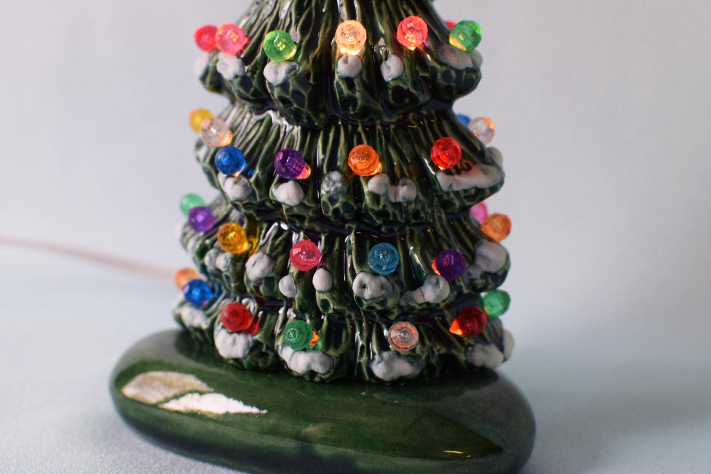 Miniature Snowy Tree | Ceramic Christmas Light - Teresa's Ceramics