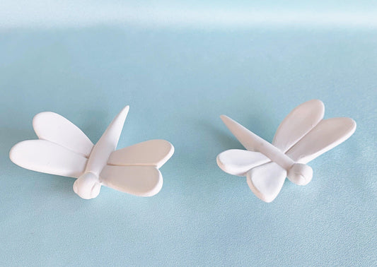 Bisque Fireflies | Garden Decor | Planter Decoration - Teresa's Ceramics