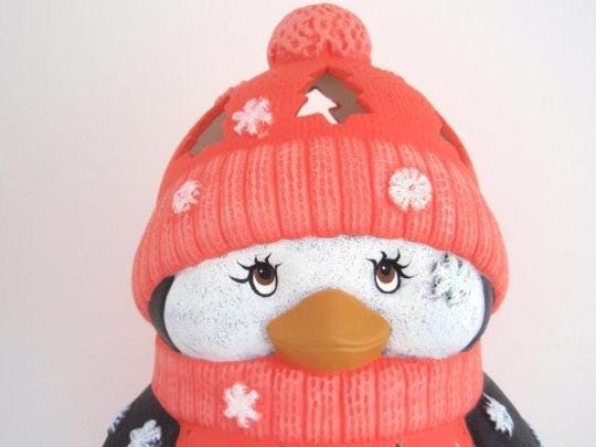 Holiday Penguin Light - Teresa's Ceramics