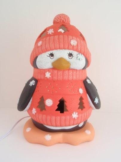 Holiday Penguin Light - Teresa's Ceramics