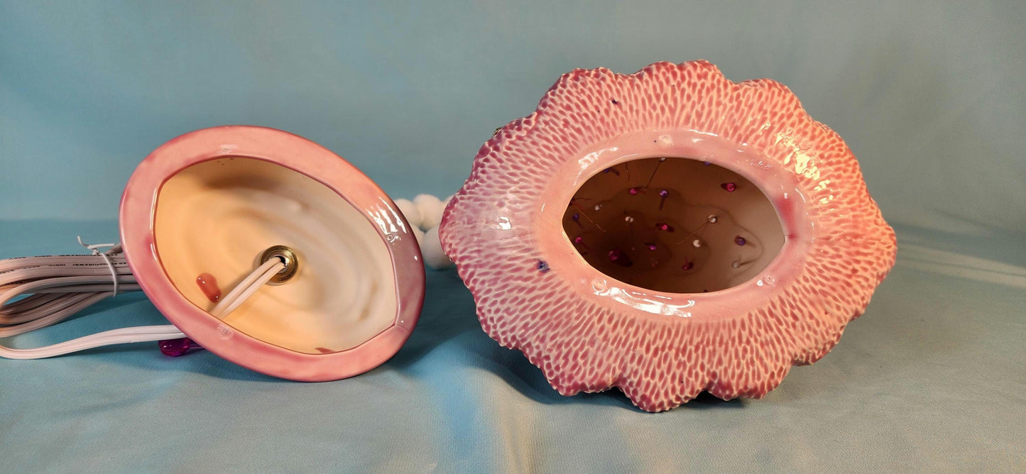 Valentine Charm Tree | Pink Tabletop Tree with Valentine Charms | Valentine Home Decor | Free Shipping - Teresa's Ceramics