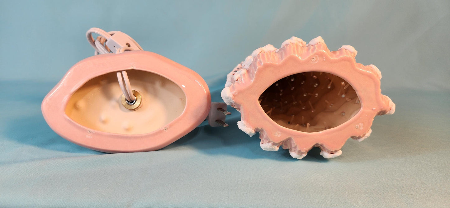 Pink Ceramic Christmas Tree | Slim Style | Snowy Pine | Free Shipping - Teresa's Ceramics