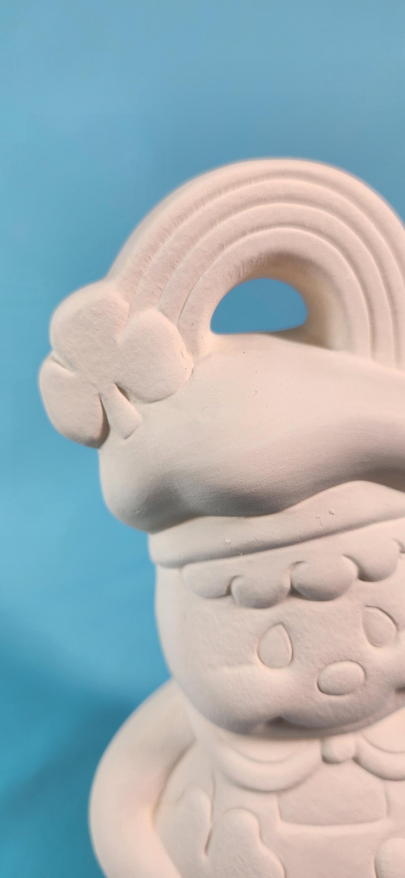 Gingerbread Shamrock Baker - Ready to Paint Ceramic Bisque - Teresa's Ceramics