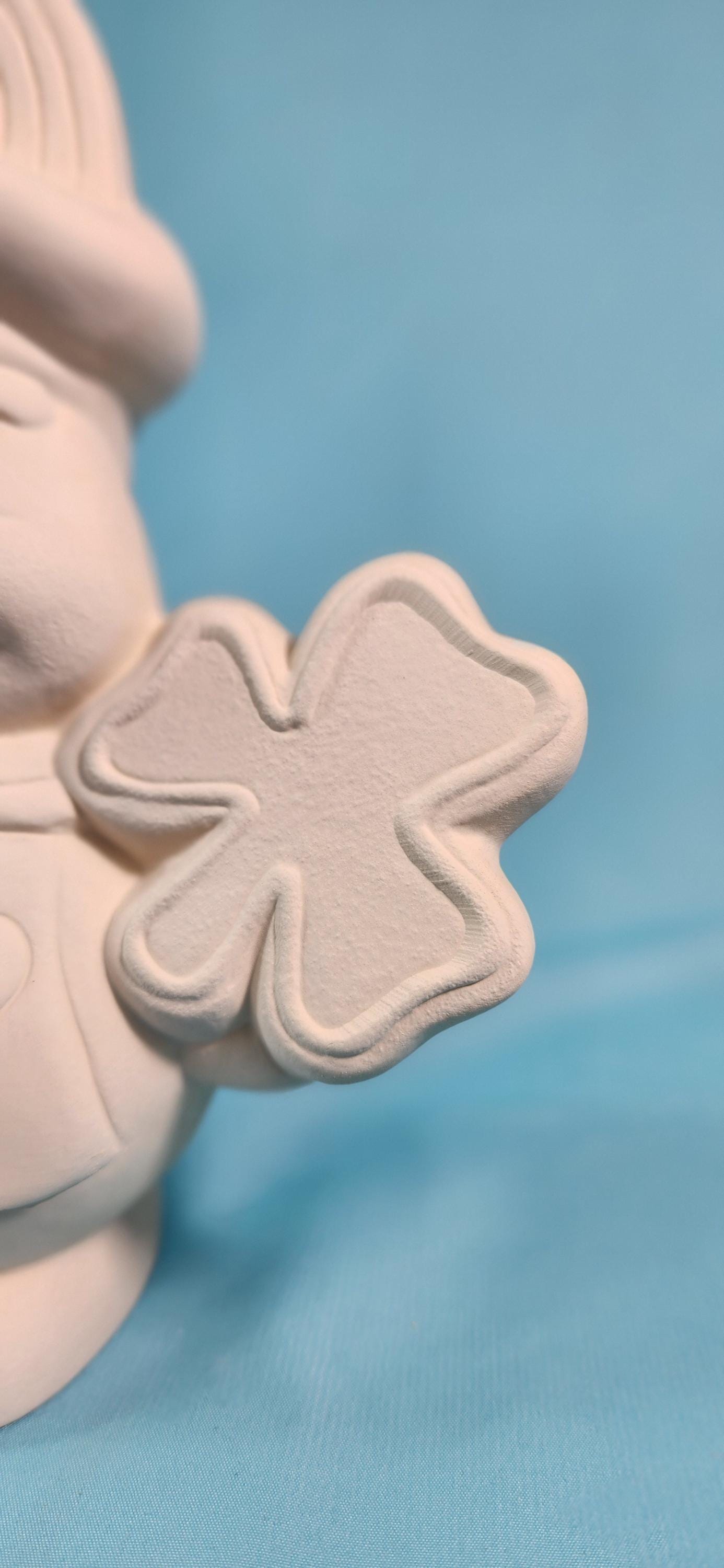 Gingerbread Shamrock Baker - Ready to Paint Ceramic Bisque - Teresa's Ceramics