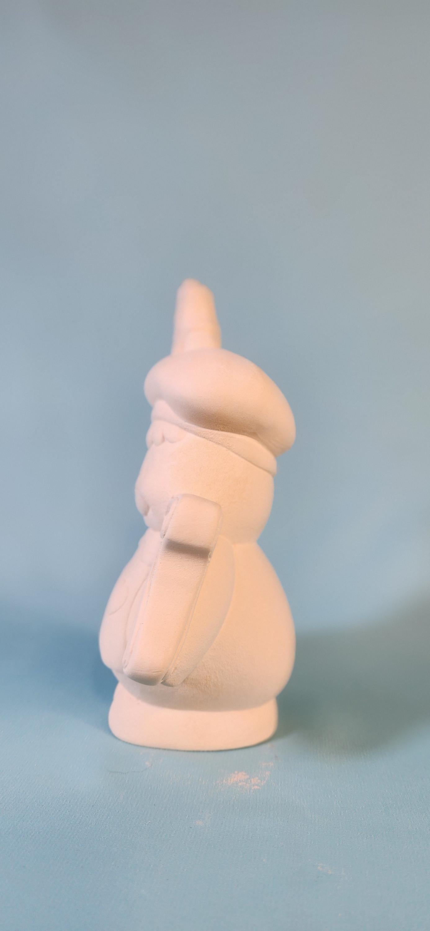 DIY Gingerbread Baker Ceramic Christmas Ornament - Unpainted Bisque Ready for Painting Project