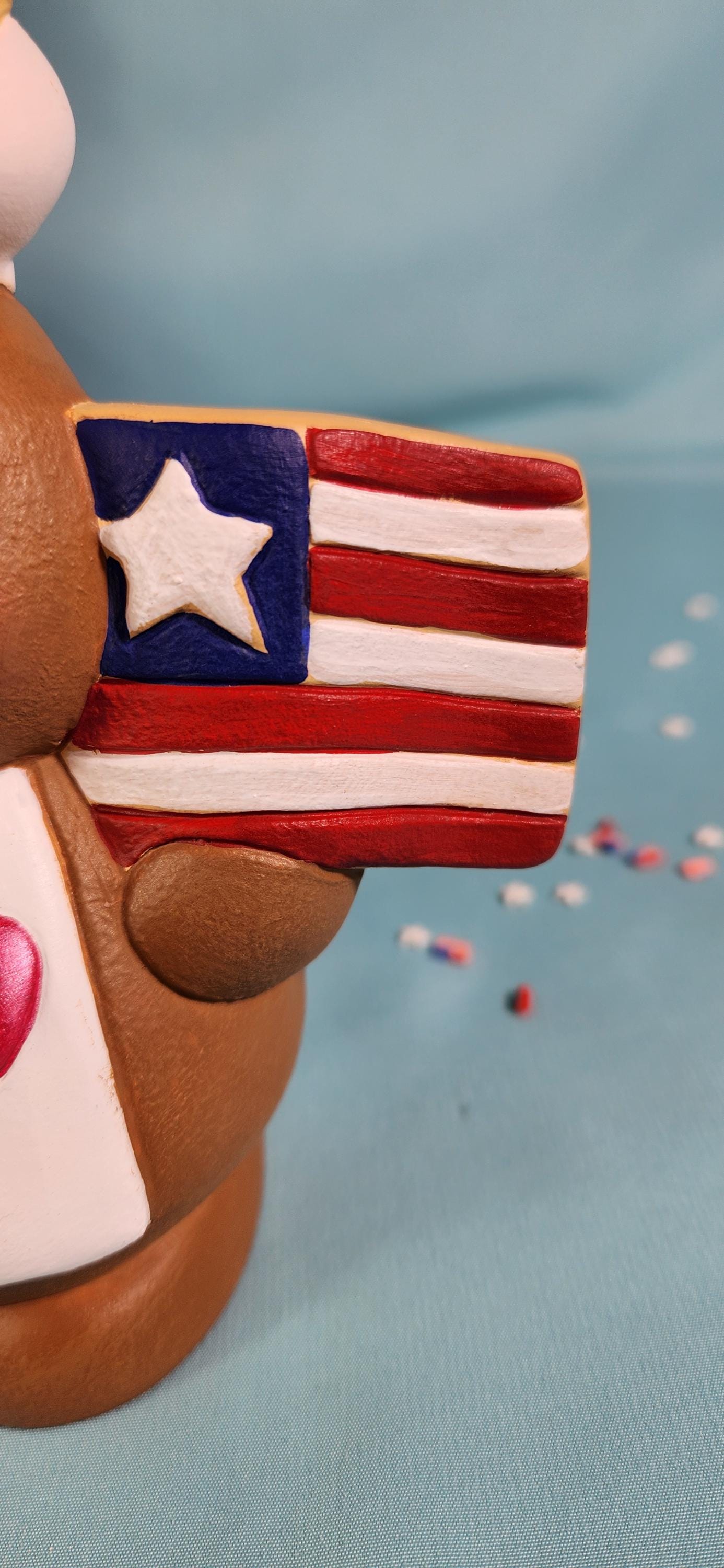 4th of July Gingerbread Baker | Free Shipping | 4th of July Holiday Home Decor