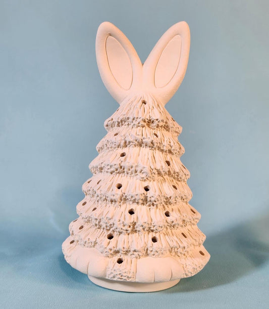 small sized easter bunny accent tree illuminated paint project