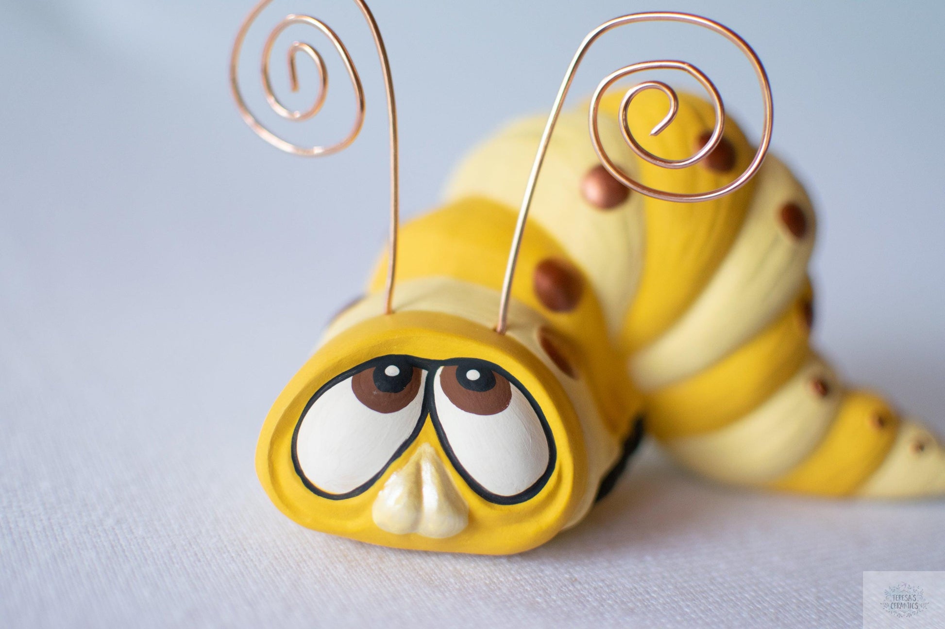 Fall Garden Wormy | Fall Home Decoration - Teresa's Ceramics