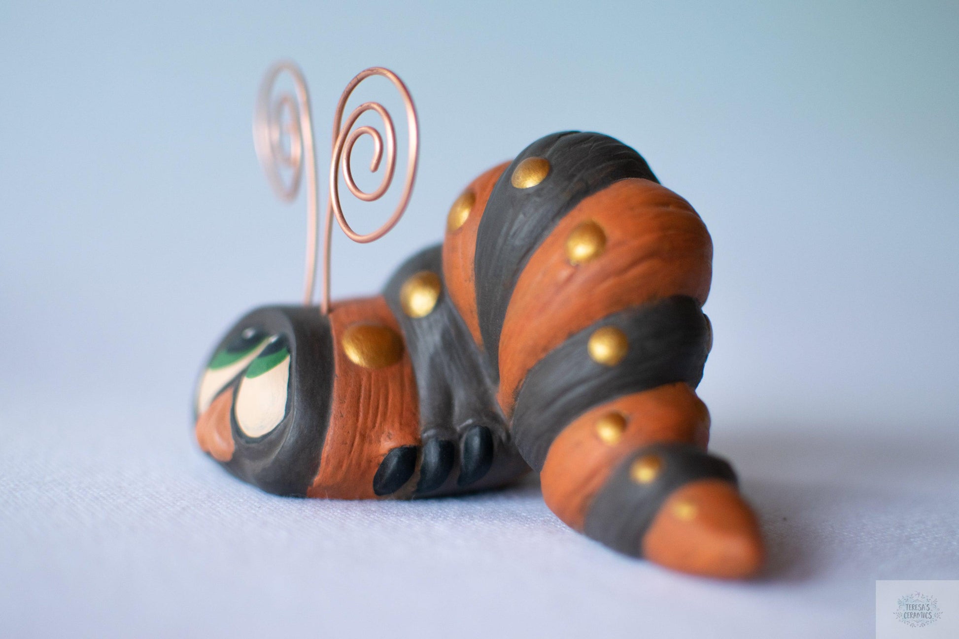 Fall Garden Wormy | Fall Home Decoration - Teresa's Ceramics