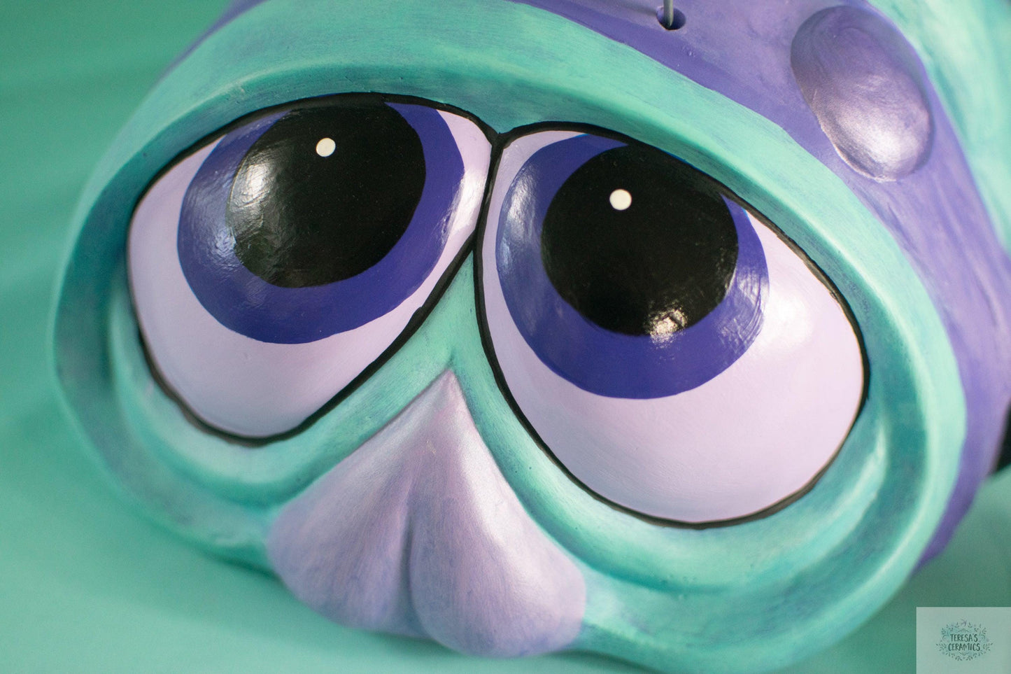 Giant Garden Wormy | Garden Worm Statue | Ceramic Patio Statue - Teresa's Ceramics