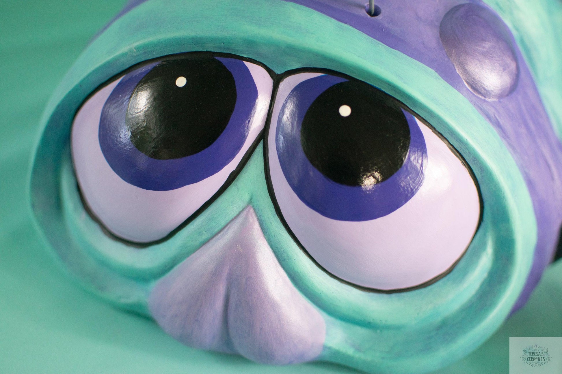 Giant Garden Wormy | Garden Worm Statue | Ceramic Patio Statue - Teresa's Ceramics