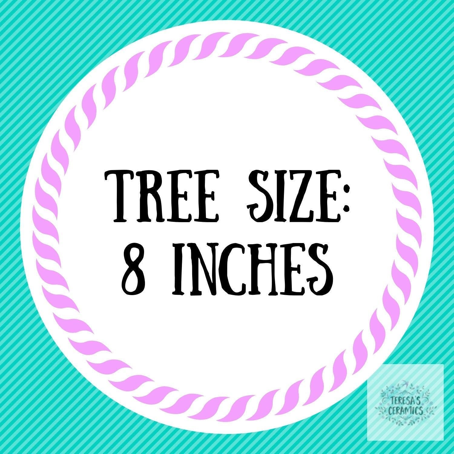 DIY Bisque Ceramic Christmas Tree | 8" | Ready To Paint - Teresa's Ceramics