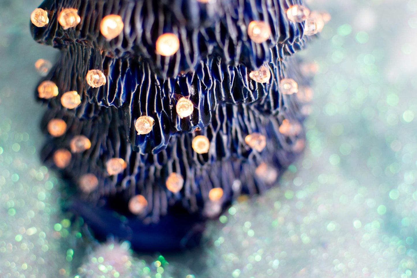 Extra Large Slim Ceramic Lighted Christmas Tree Windowsill Centerpiece - Vintage Inspired Holiday Decor