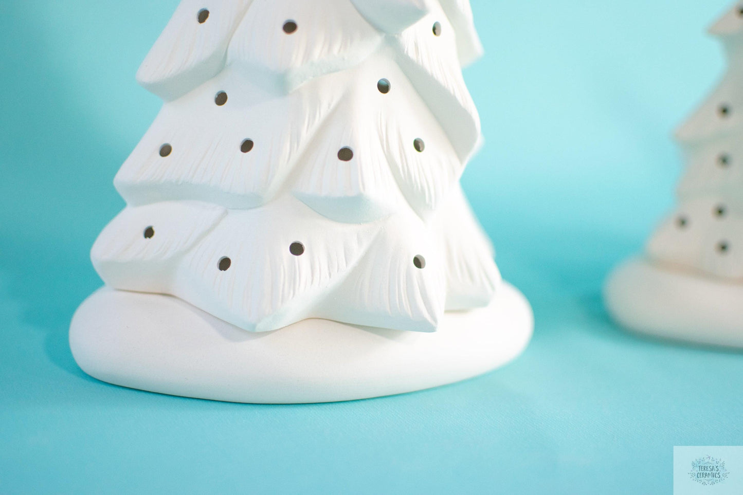 Bisque Wispy Tree | Ceramic Christmas Tree | DIY Gift Idea | Select Your Size + Style - Teresa's Ceramics