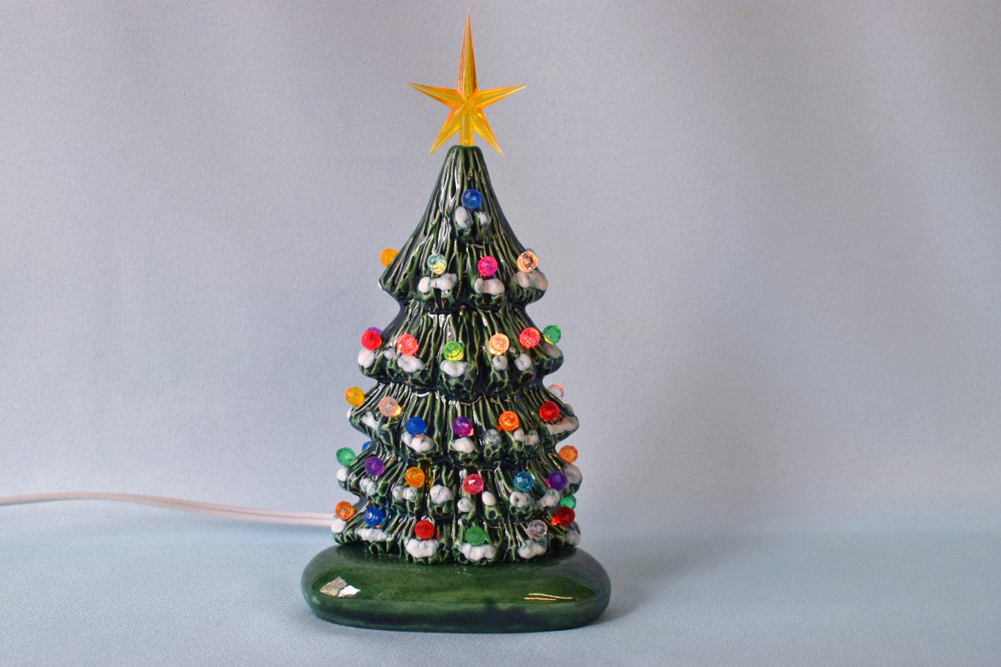 Miniature Snowy Tree | Ceramic Christmas Light - Teresa's Ceramics