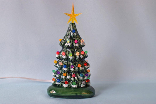 Miniature Snowy Tree | Ceramic Christmas Light - Teresa's Ceramics
