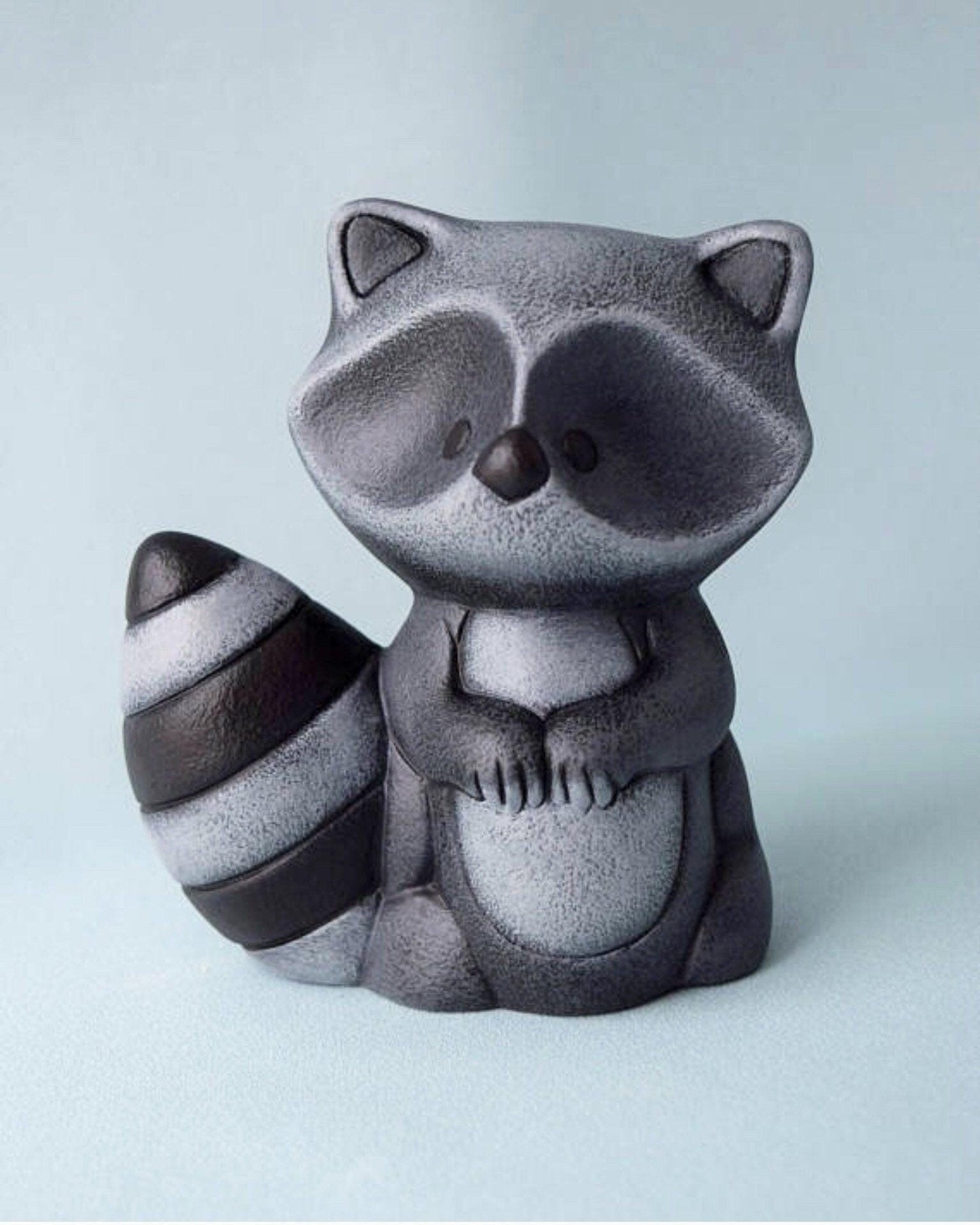 Ceramic Raccoon | Woodland Nursery | Cake Topper - Teresa's Ceramics
