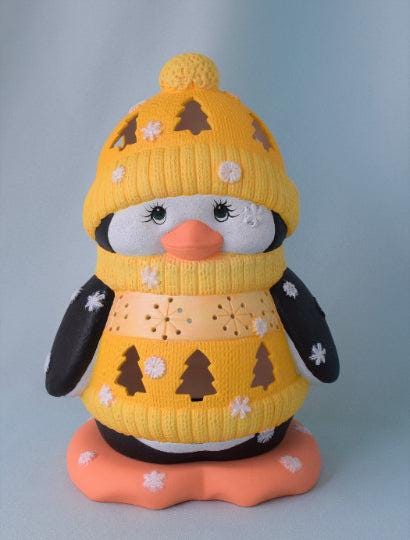 Holiday Penguin Light - Teresa's Ceramics