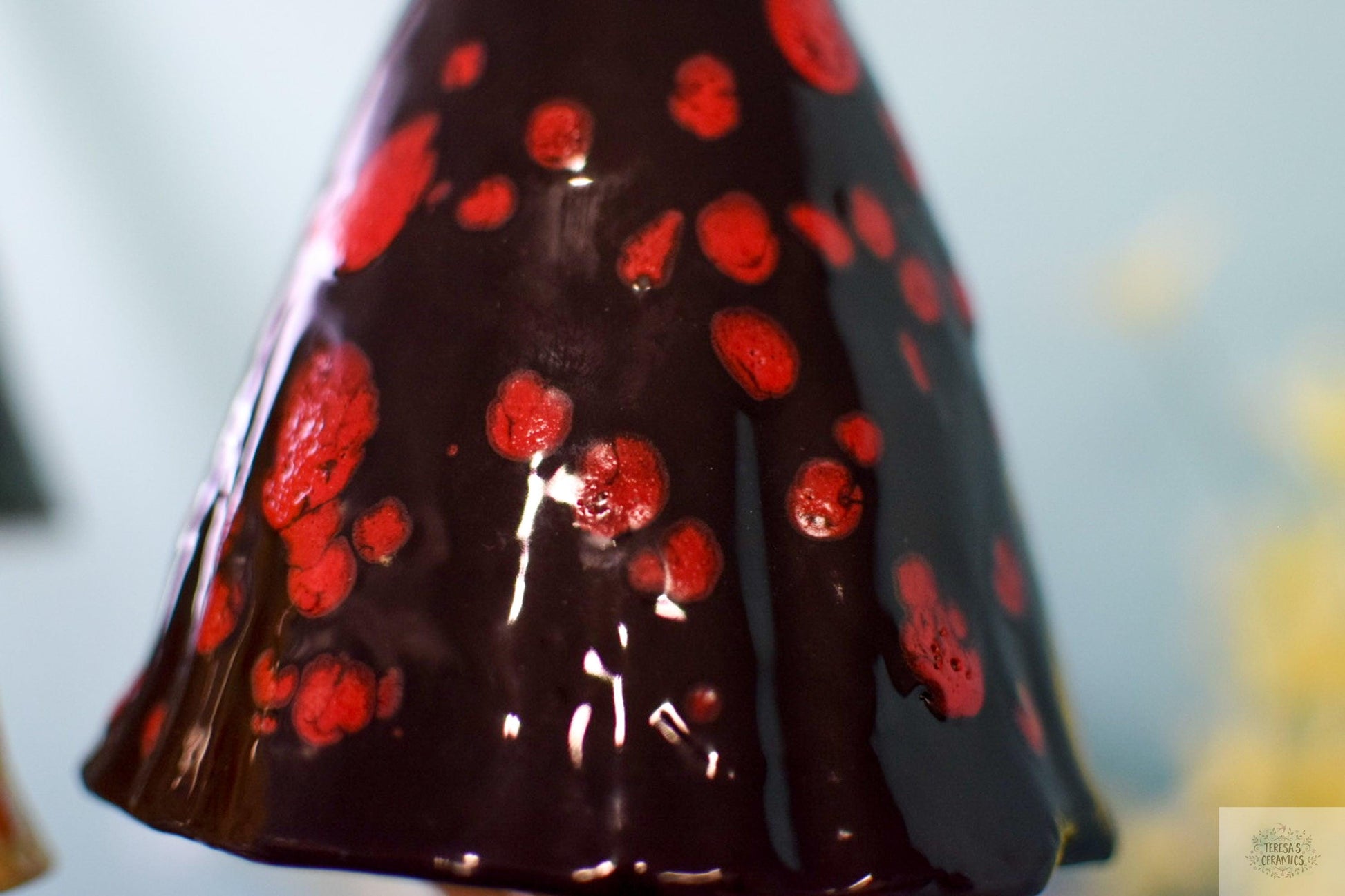 Tall Magic Mushrooms | Ceramic Mushroom Chimes | Mushroom Garden Decor - Teresa's Ceramics