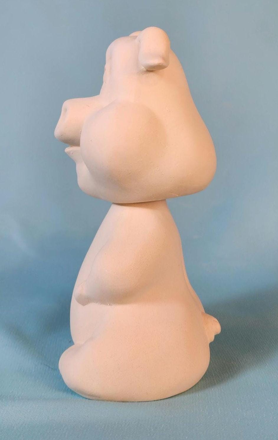 Ceramic Bisque - Ready to Paint Bobble Head Chihuahua - Chihuahua decor - Gift For kids -Kids Project - DIY Project - Paint it yourself