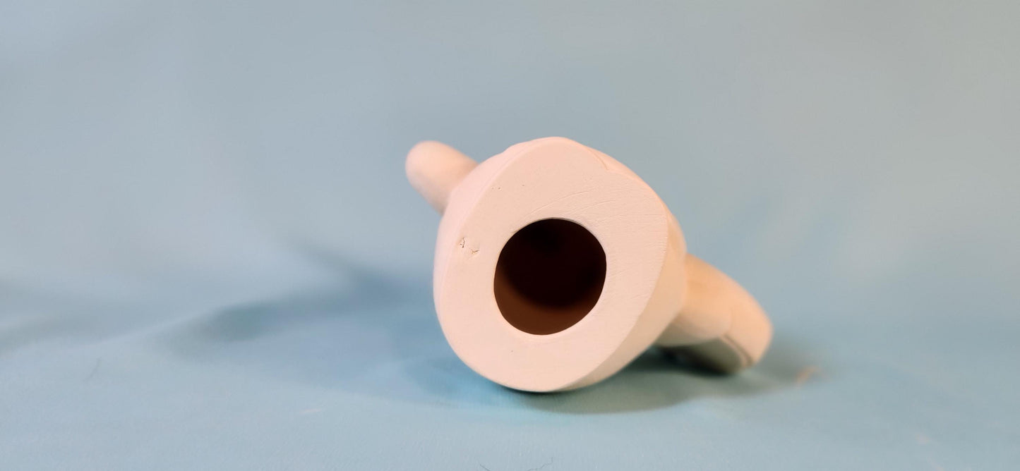 DIY Gingerbread Baker Ceramic Christmas Ornament - Unpainted Bisque Ready for Painting Project