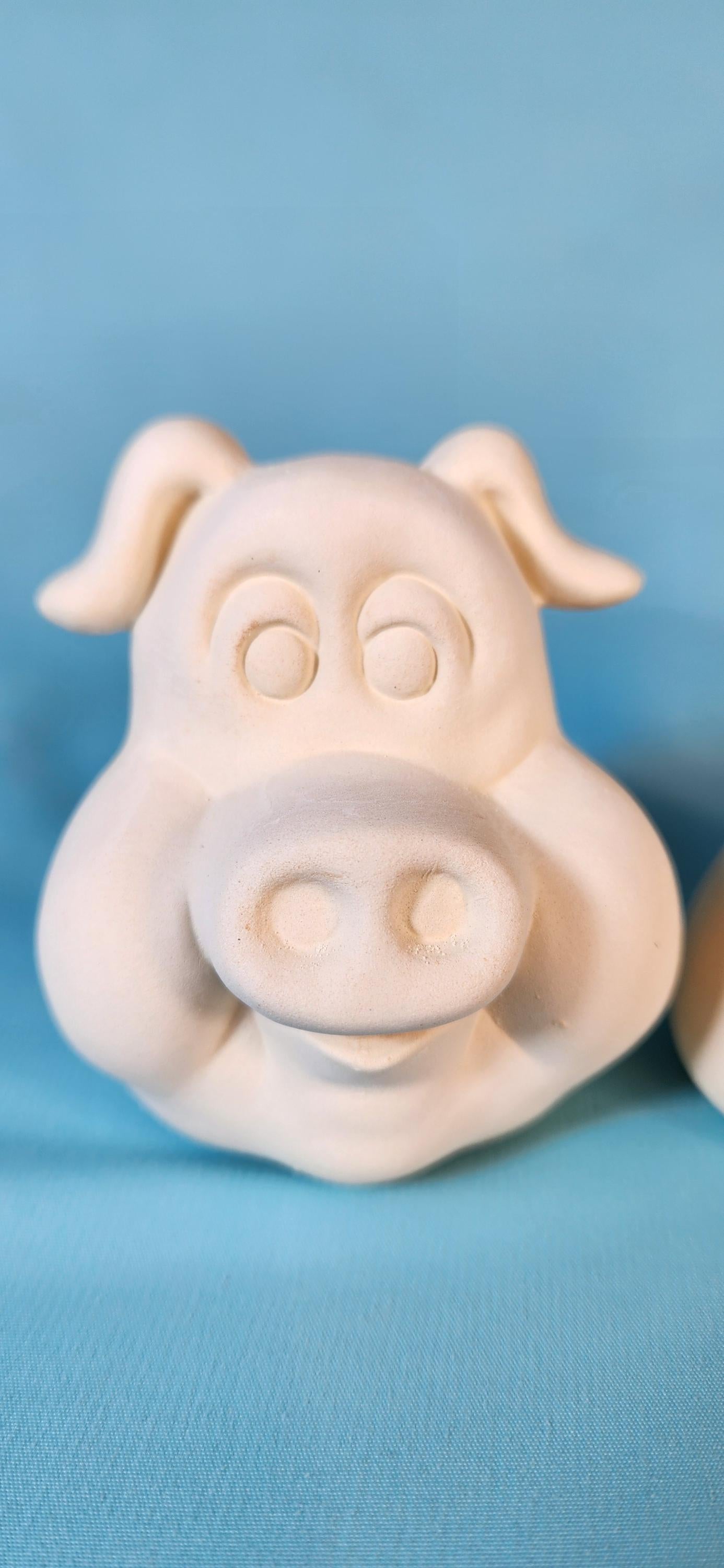 Ceramic Bisque - Ready to Paint Bobble Head Chihuahua - Chihuahua decor - Gift For kids -Kids Project - DIY Project - Paint it yourself