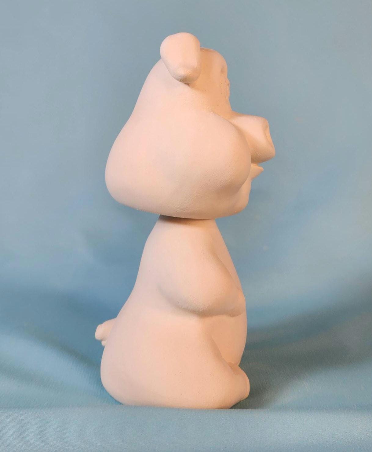 Ceramic Bisque - Ready to Paint Bobble Head Chihuahua - Chihuahua decor - Gift For kids -Kids Project - DIY Project - Paint it yourself