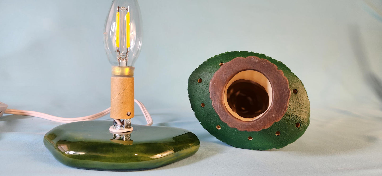 Hand-Painted Miniature Woodland Tree: Rustic Charm and Textured Detail