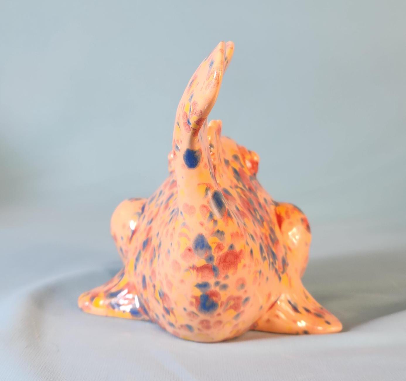 Crystal Glazed Fish Soap Dish: Bathroom Catchall, Scrubby Holder, Housewarming Gift, Handmade Decor