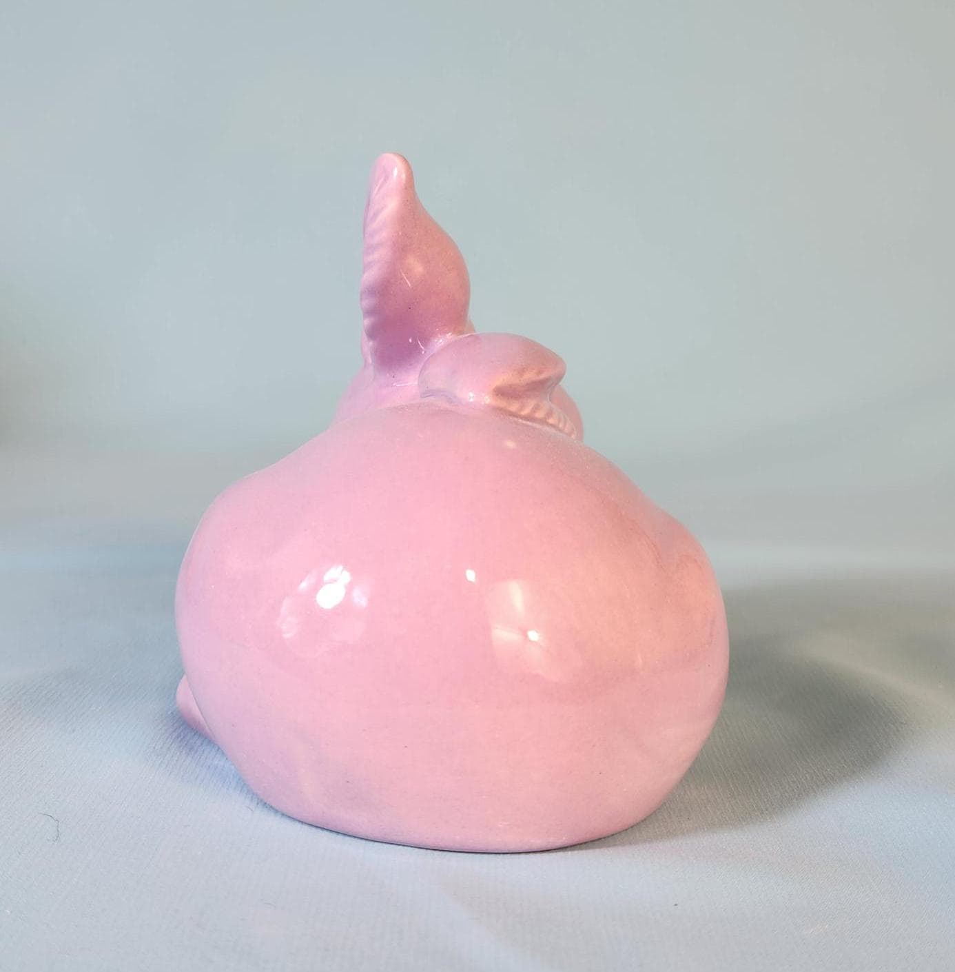 Vintage-Inspired Pastel Glazed Easter Bunnies: Pink, Lavender, Mint & Sea Glass Ceramic Spring Decor