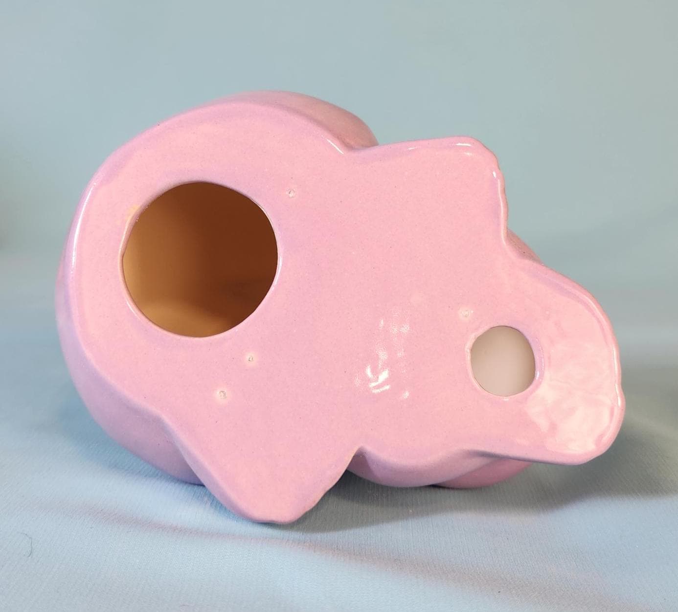 Vintage-Inspired Pastel Glazed Easter Bunnies: Pink, Lavender, Mint & Sea Glass Ceramic Spring Decor