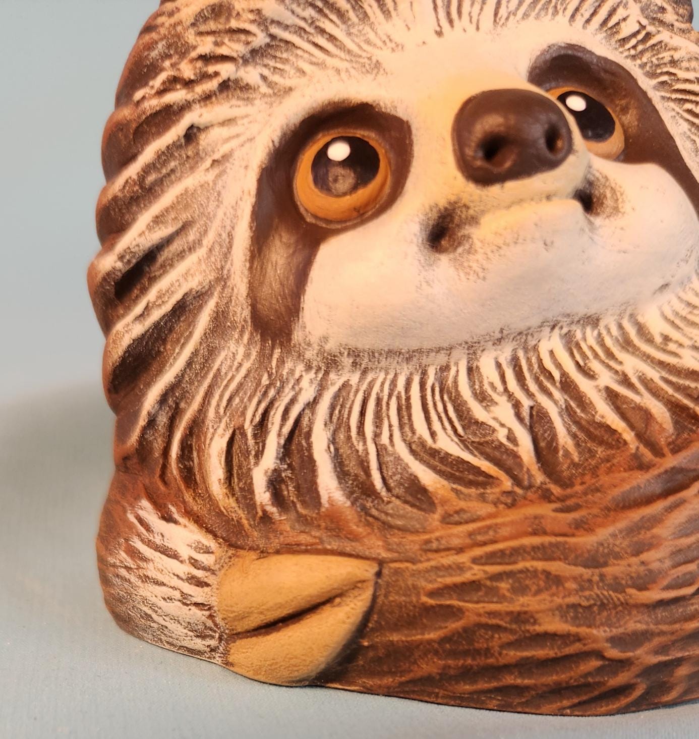 Small Garden Sloth | Ceramic Garden Statue | Sloth Yard Art | Boho Sloth Decor