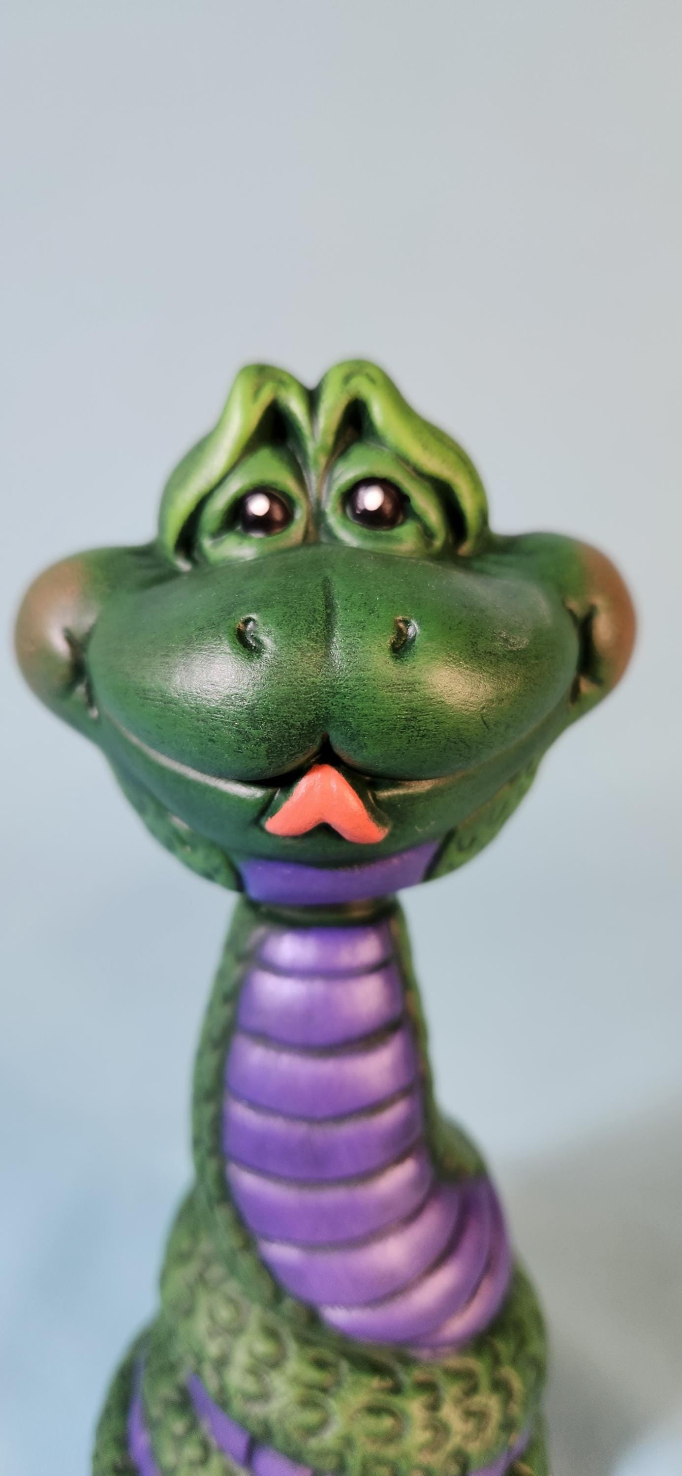 Colorful Bobblehead Snake Statue: Unique Nursery Decor, Baby Shower Gift, Teacher Present, Zoo Themed Room