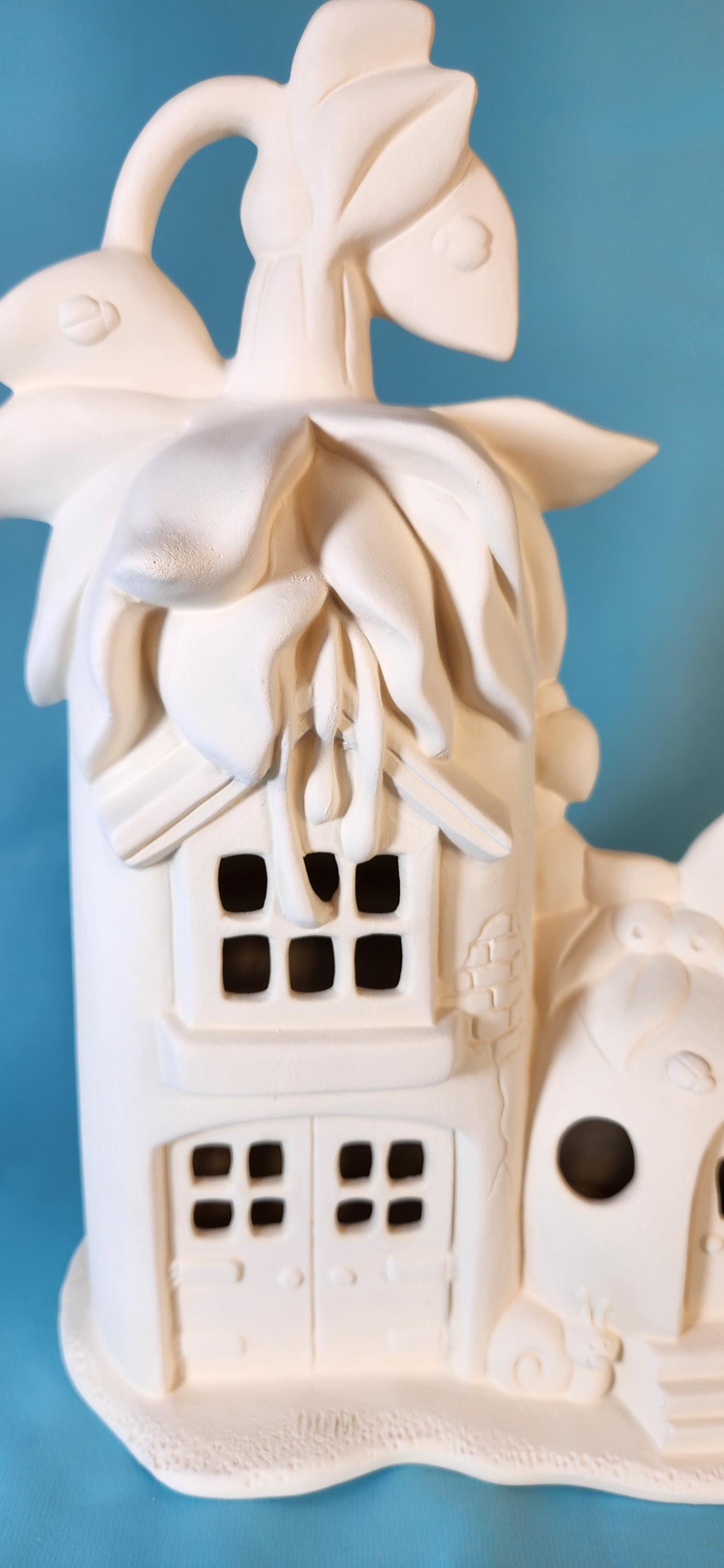 Unpainted Fairy Farm Stand: DIY Miniature Enchanted Garden Decoration for Terrariums & Landscaping