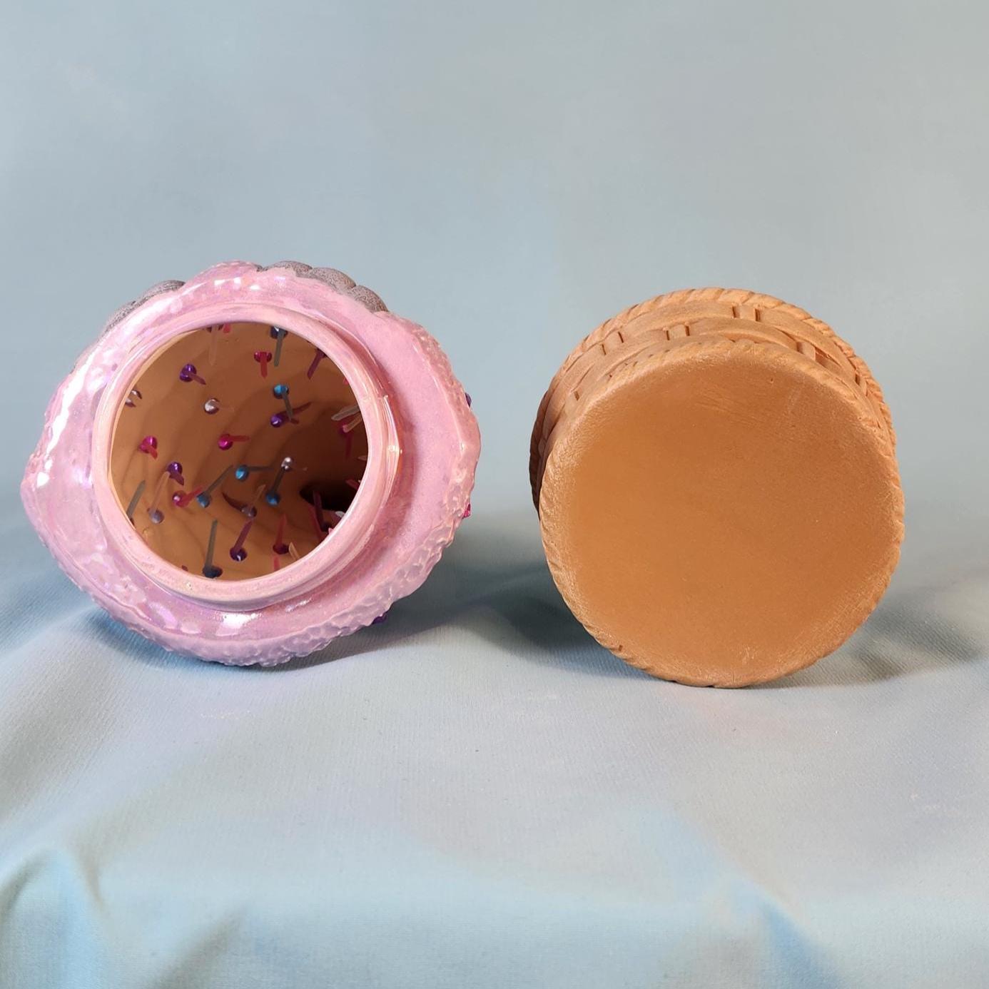 Petite Mother of Pearl Easter Bunny Tree with LED Lights - Handcrafted Tabletop Decor