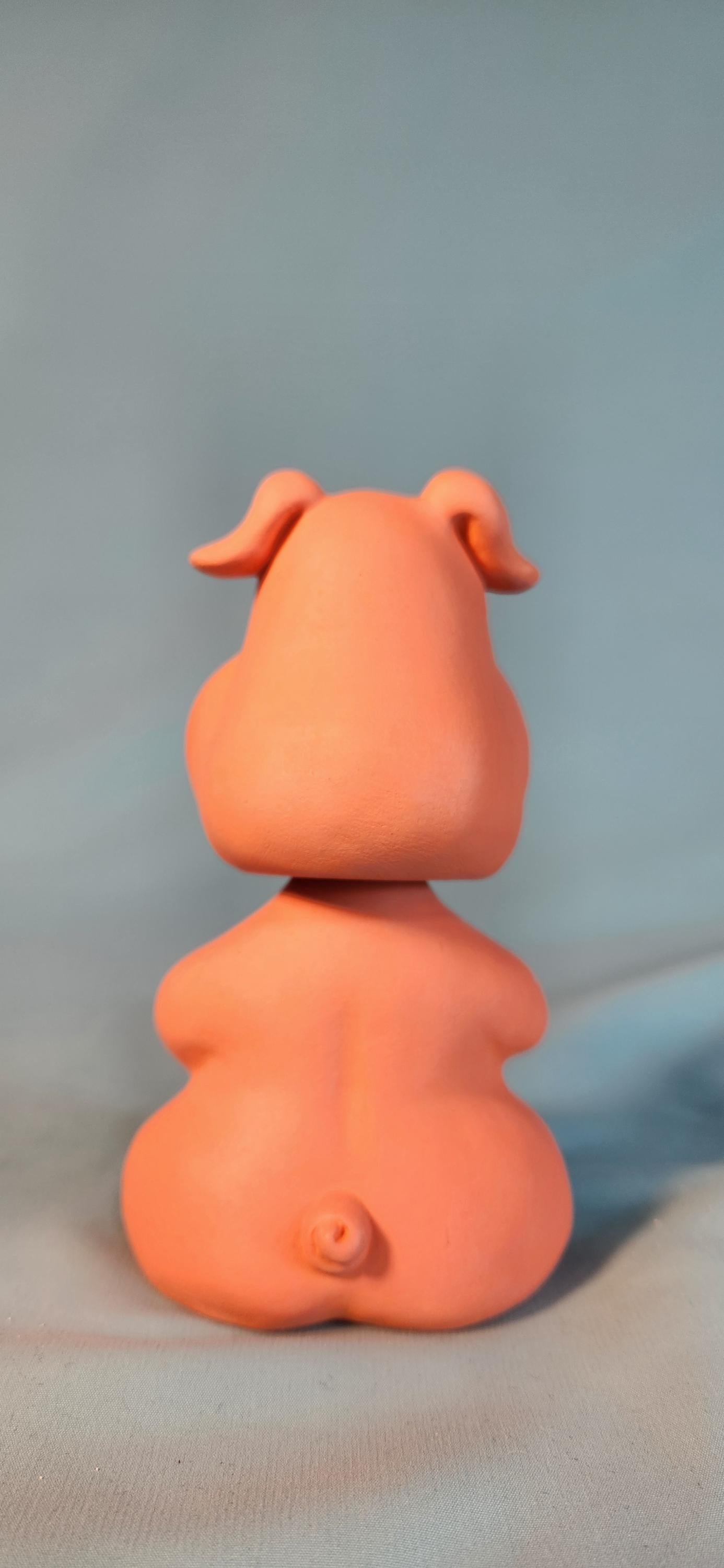 Adorable Chubs Pig Bobblehead Figurine - Cute Farmyard Animal Desk Decor with Nodding Head