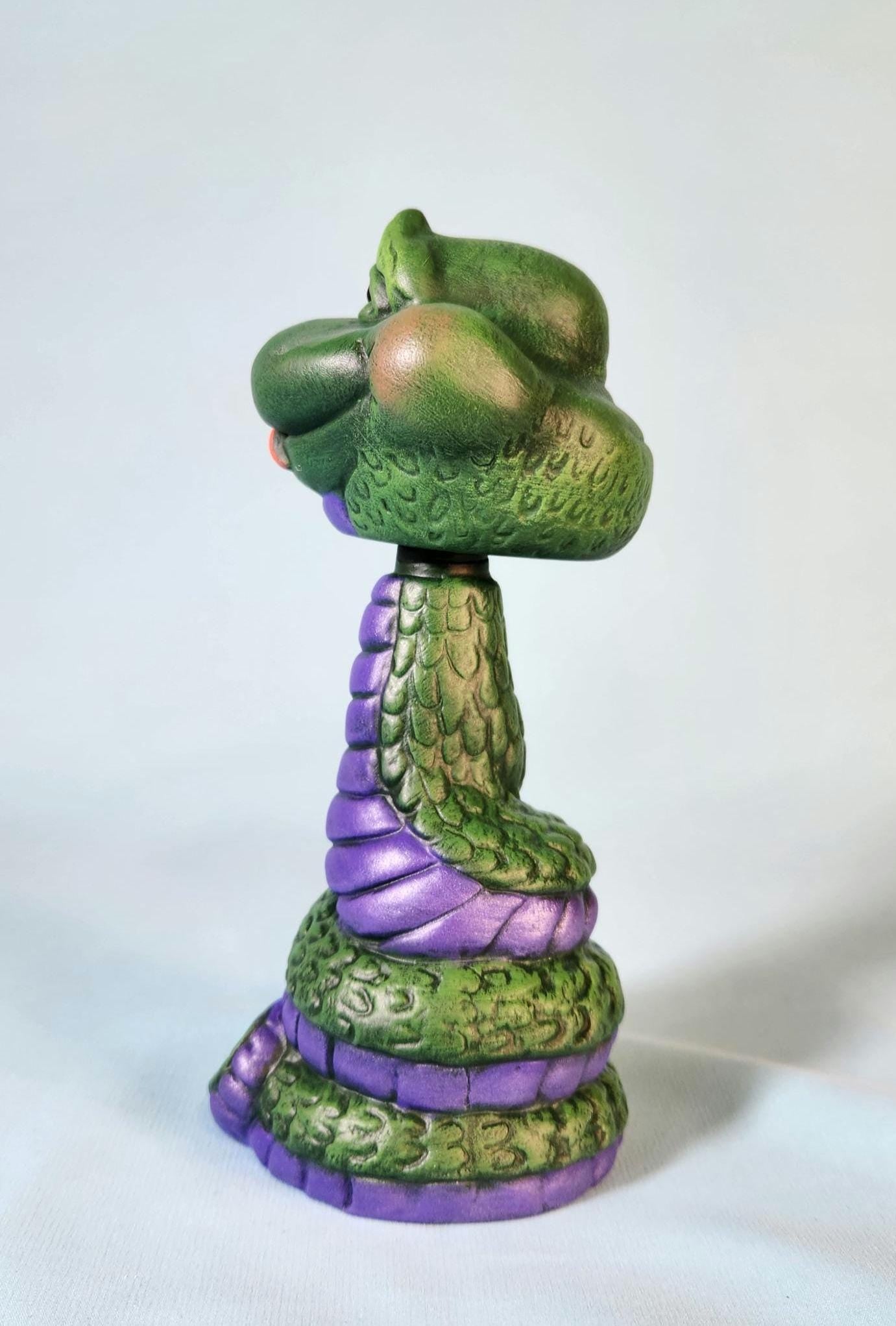 Colorful Bobblehead Snake Statue: Unique Nursery Decor, Baby Shower Gift, Teacher Present, Zoo Themed Room