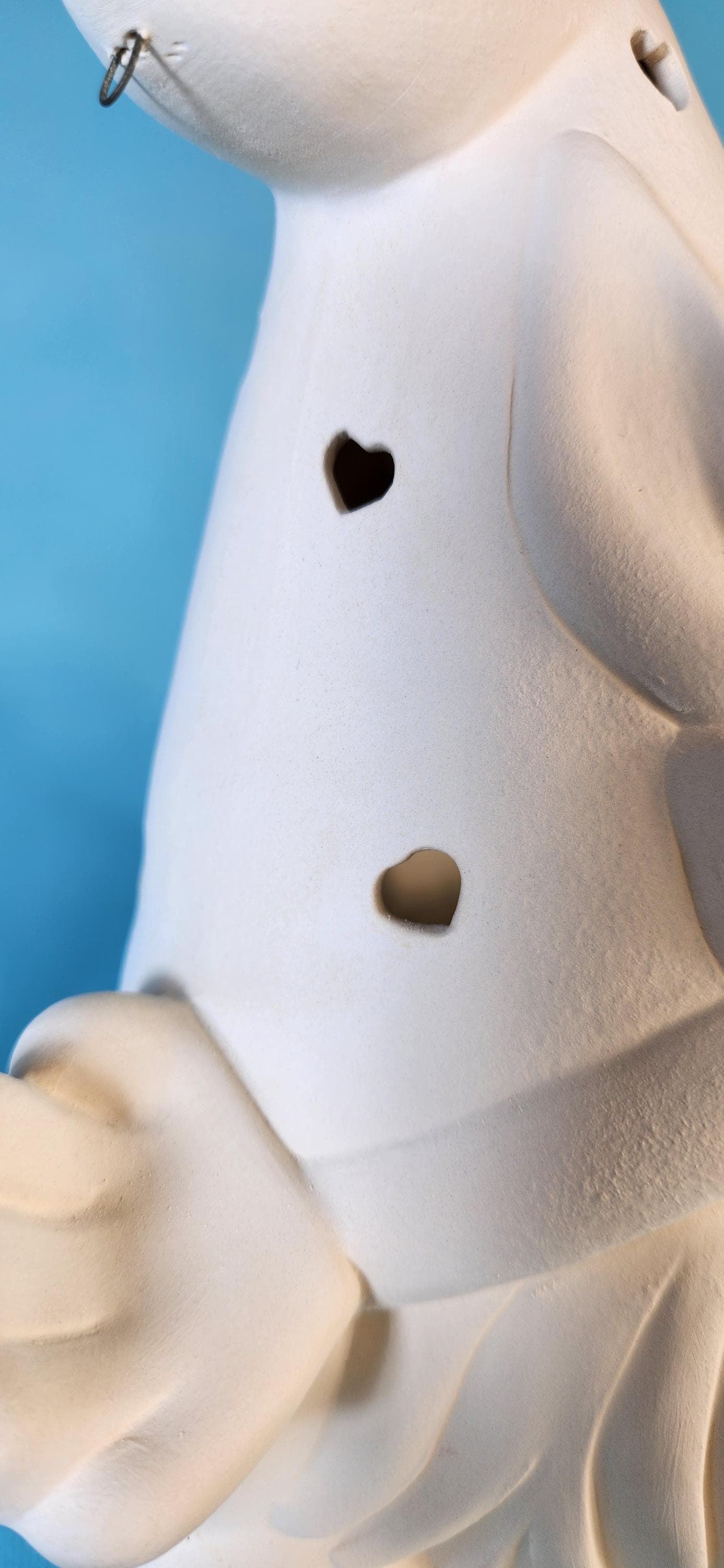 Unpainted Ceramic Easter Gnome Basket - DIY Craft Project for Kids & Adults - Whimsical Holiday Decor