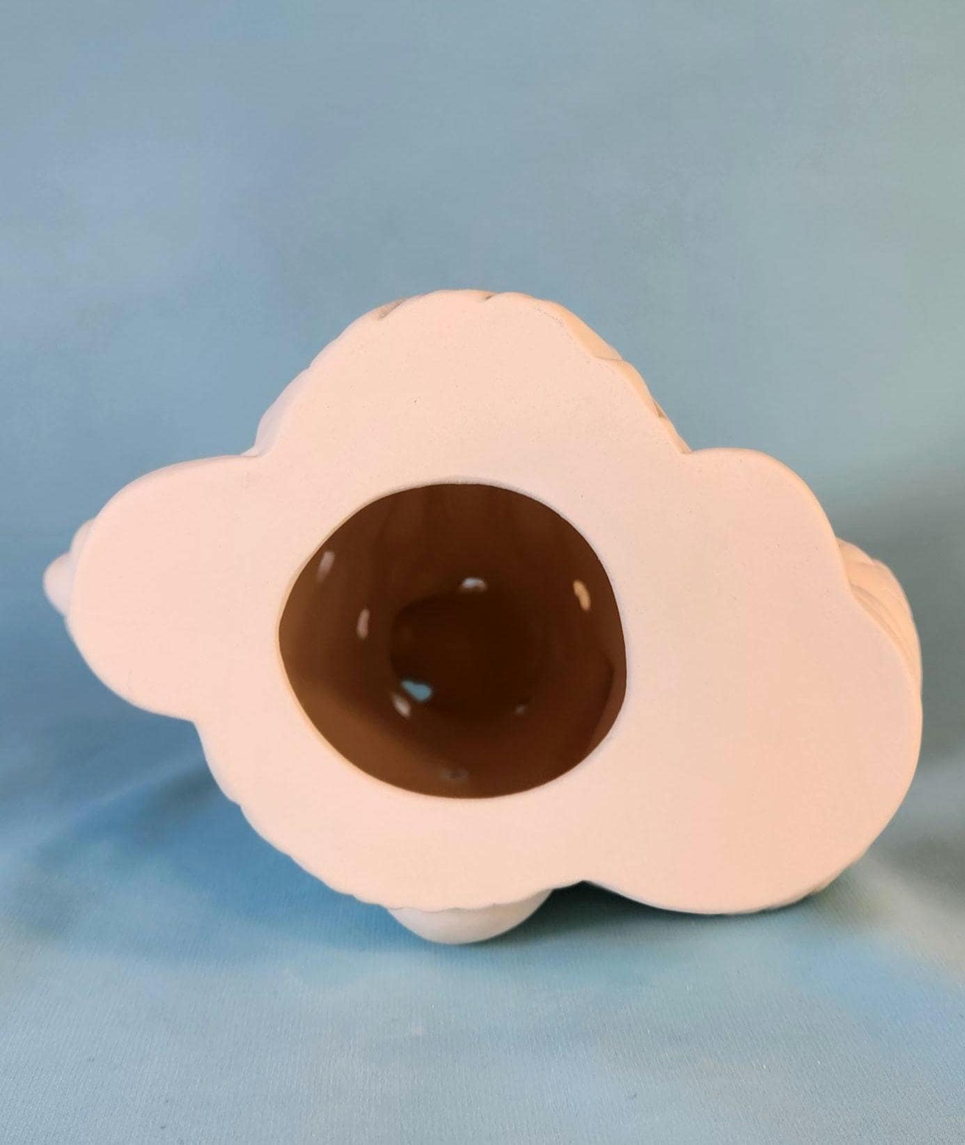 Unpainted Ceramic Easter Gnome Basket - DIY Craft Project for Kids & Adults - Whimsical Holiday Decor