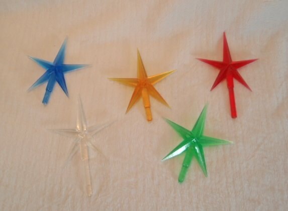 Plastic Replacement Star for Ceramic Christmas Tree - Classic Lighted Holiday Tabletop Decoration