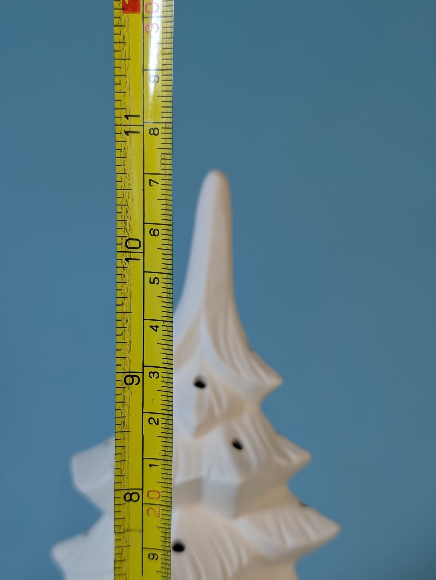 Vintage Seely Unpainted Ceramic Christmas Tree - DIY Holiday Décor Nostalgic Tabletop Ornament