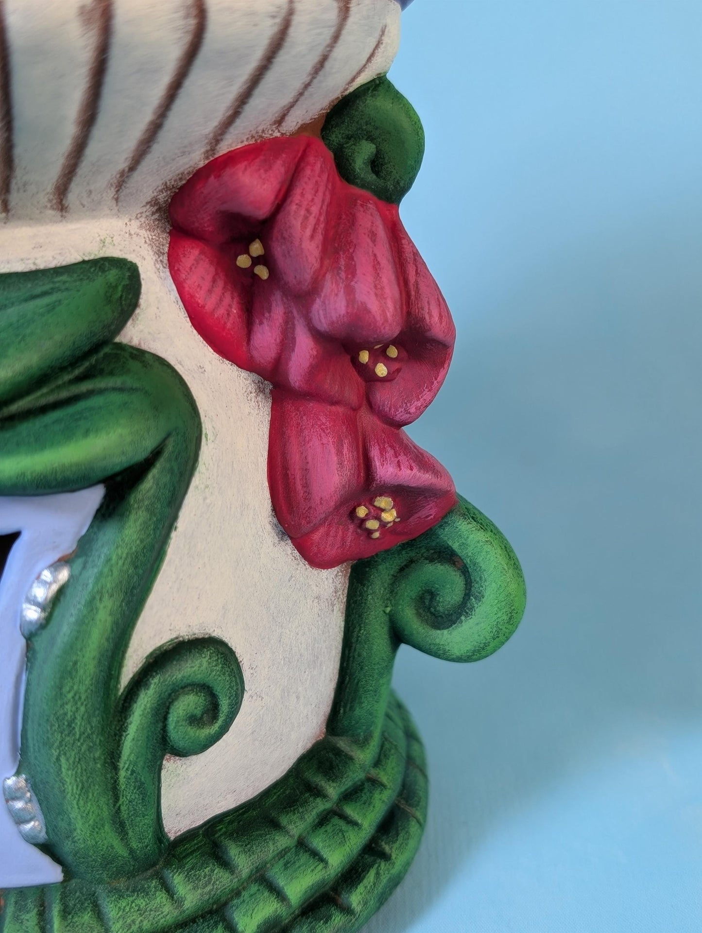 Fairy House | Caterpillar House | Tea Light Holder | Ceramic House  | Gift For Mom | Outdoor Fairy Garden House | Miniature Mushroom House