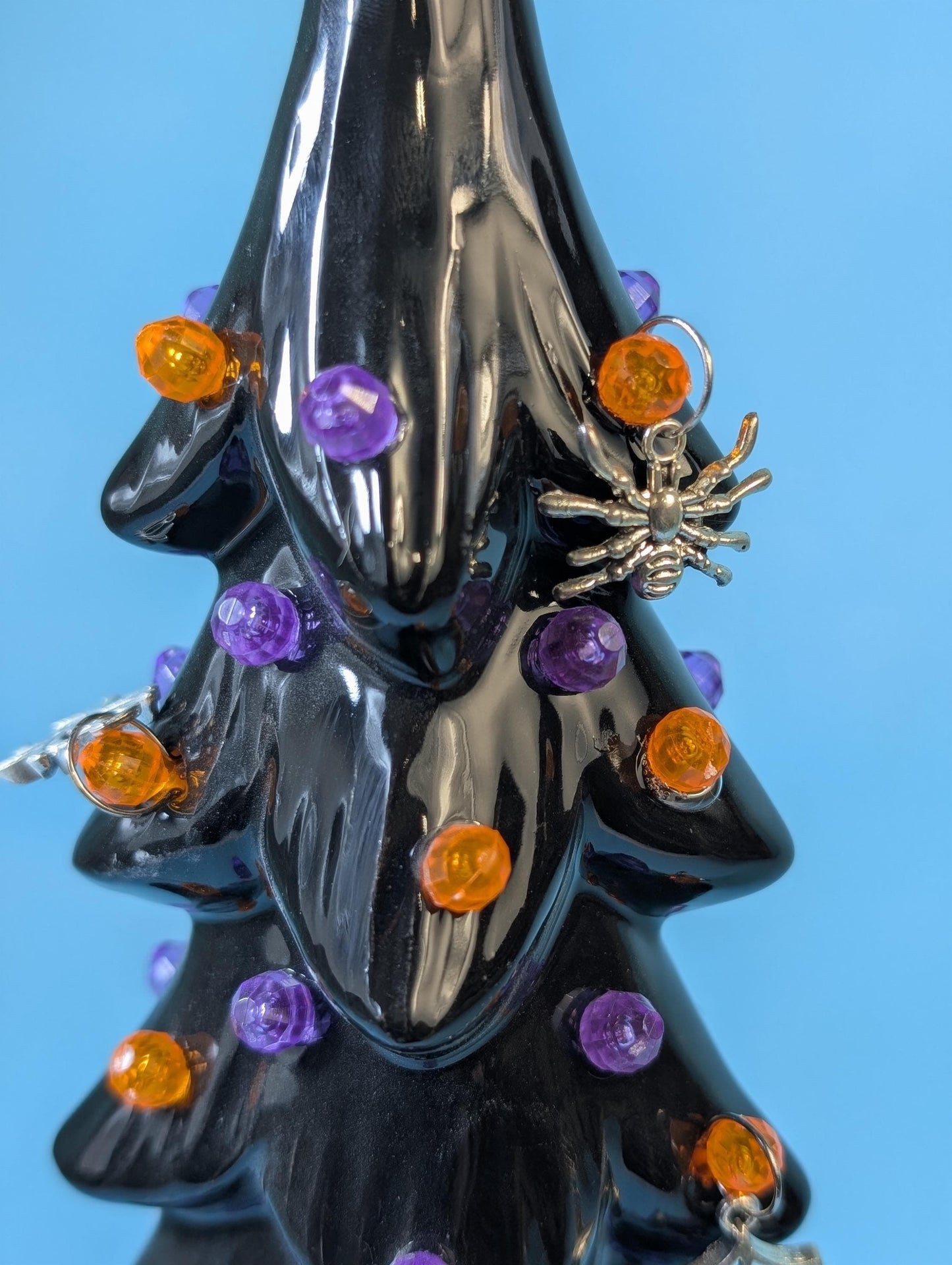 Illuminated Wispy Ghost Ceramic Tree | Spooky Halloween Decor | Retro Heirloom Fall Home Accent
