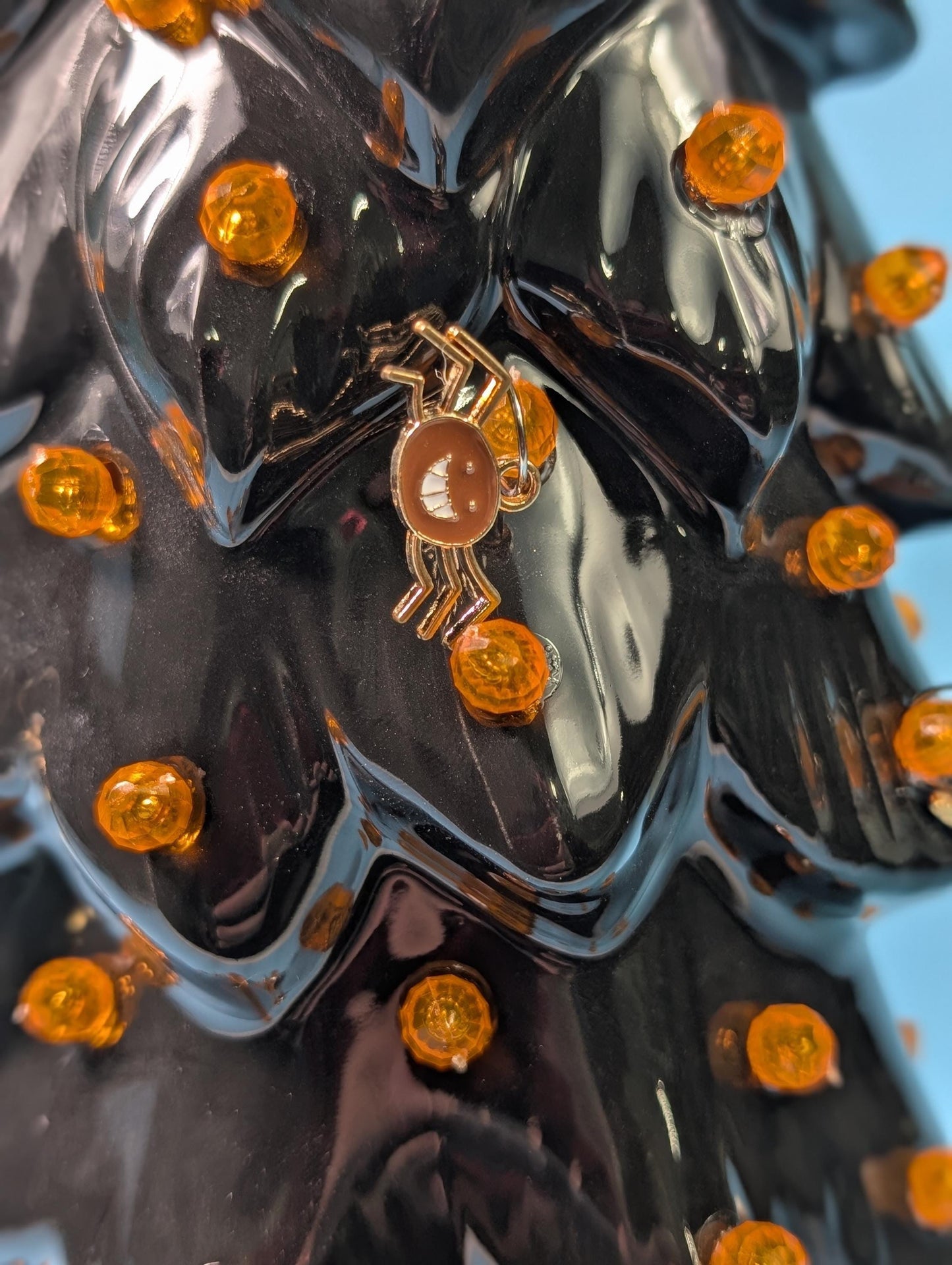 Large Spooky Wispy Charm Tree | Halloween Home Decor | Lit Up Halloween Tree - Teresa's Ceramics