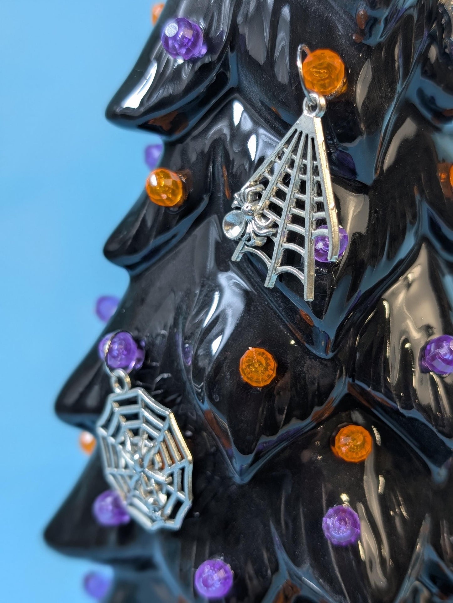 Illuminated Wispy Ghost Ceramic Tree | Spooky Halloween Decor | Retro Heirloom Fall Home Accent