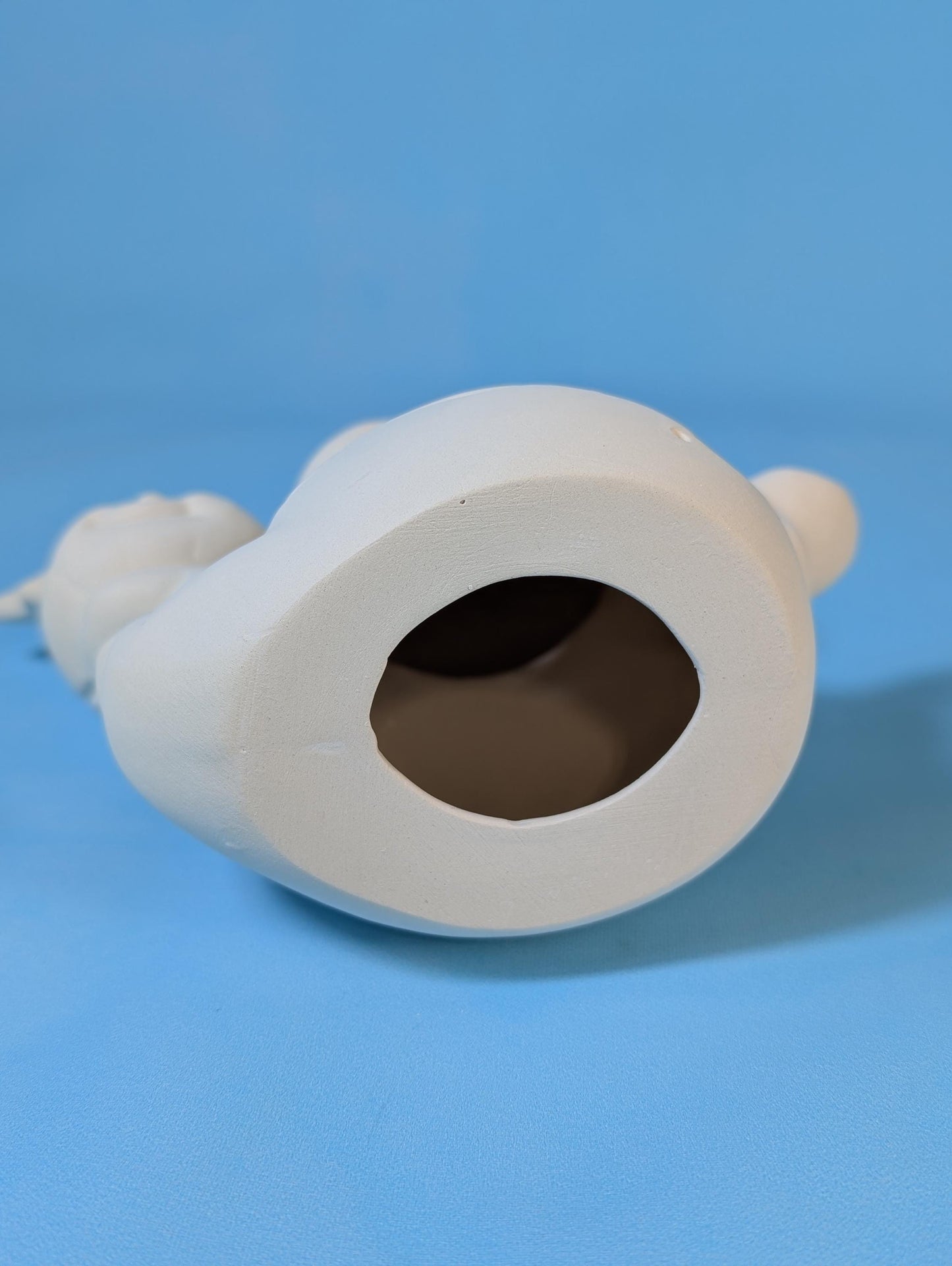 Bisque Ceramic Ghost Luminary | Tea Light Ghost | Spooky Halloween Décor - Do it yourself project - Teresa's Ceramics