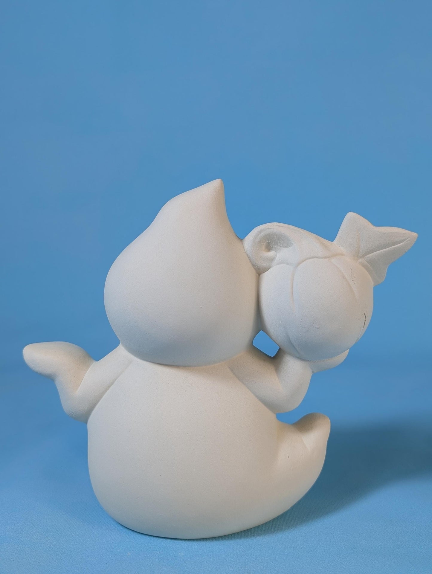 Bisque Ceramic Ghost Luminary | Tea Light Ghost | Spooky Halloween Décor - Do it yourself project