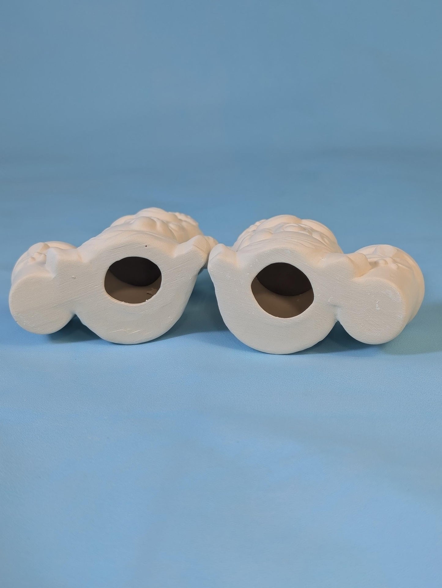 Adorable DIY Santa Claus Candle Holders - Paintable Christmas Decor Set for Festive Crafting